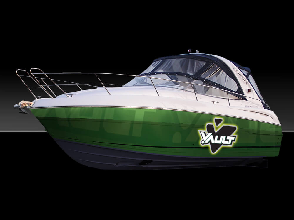 Boat vehicle wrap