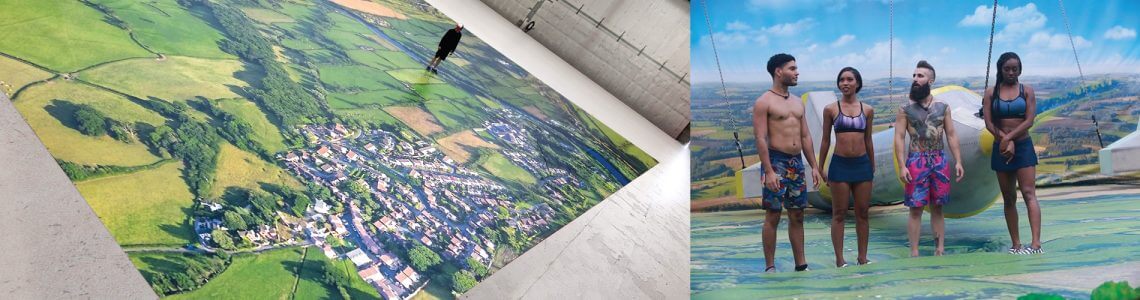 Large format print of a landscape for Big Brother