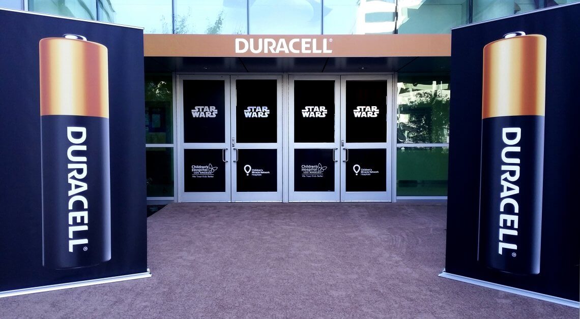 Custom entry signage for a Children's Miracle Network Hospitals event