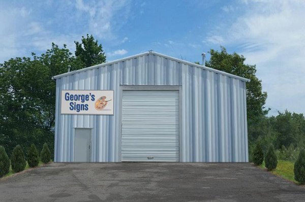 George created this design mock-up of how the shop looked then.