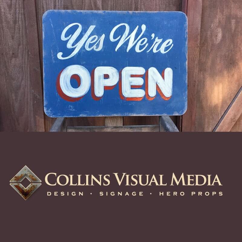 Hand painted signs for that personal touch!