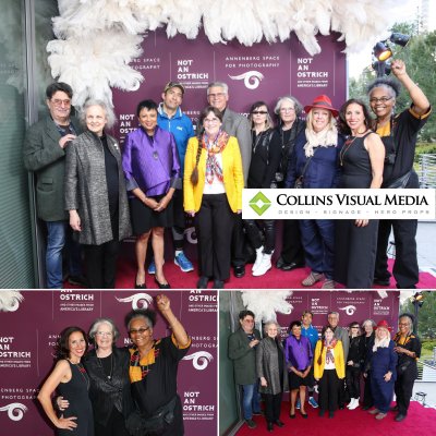 We printed this 9’ x 8’ backdrop on a seamless fabric material, for the "Not An Ostrich" Exhibit Opening Party at the Annenberg Space For Photography.