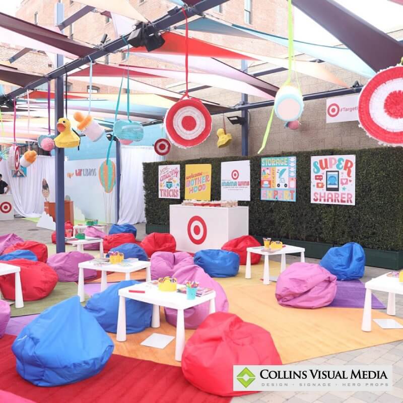 We did lots of signage for the Super Mamas Social, presented by Target