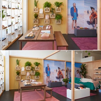 We built this cool pop up shop for Melissa in Venice Beach! 