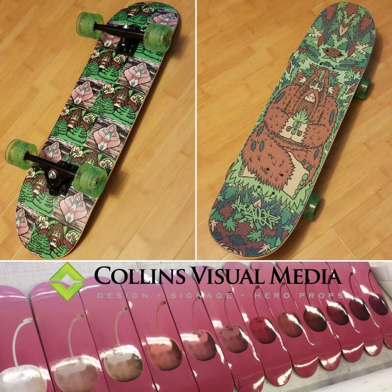 We created this custom skateboard art!