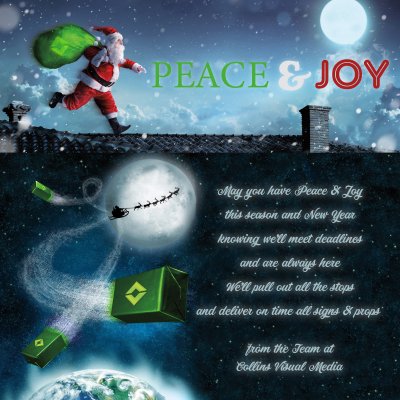Wishing you a joyful holiday from Collins Visual Media!