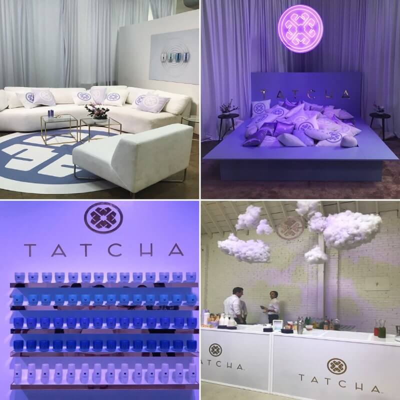 We did tons of decals, prints, and other graphics for Tatcha’s relaunch party