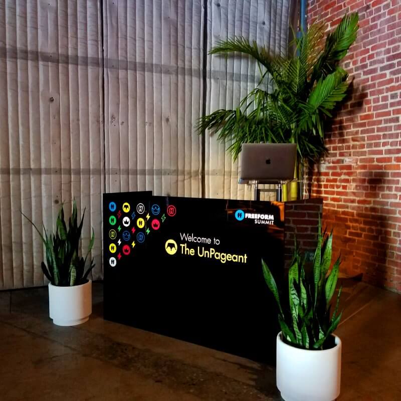 Custom DJ booth and decals by Collins Visual Media