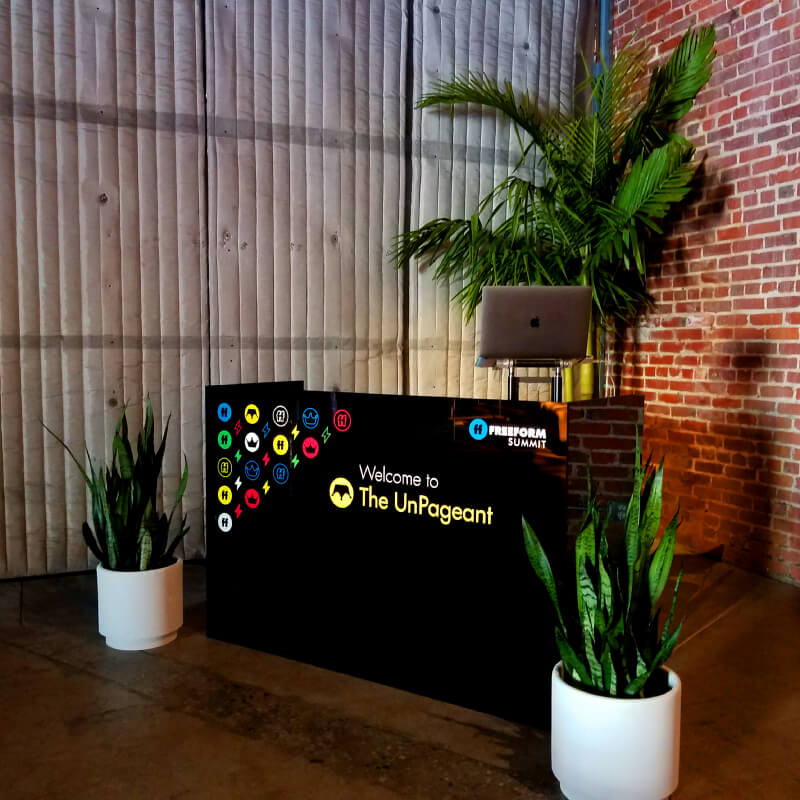 Custom DJ booth and decals by Collins Visual Media